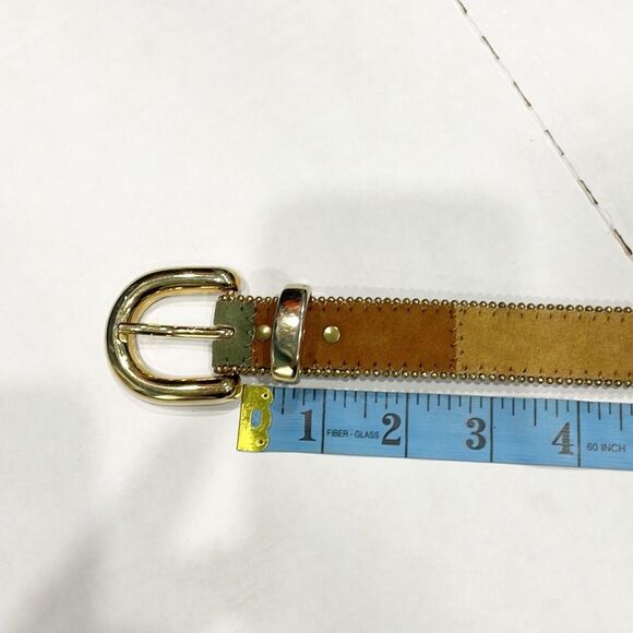 Vintage Elite Belt Made In USA Tapestry Leather Embellished Color Block M Women - Picture 5 of 8